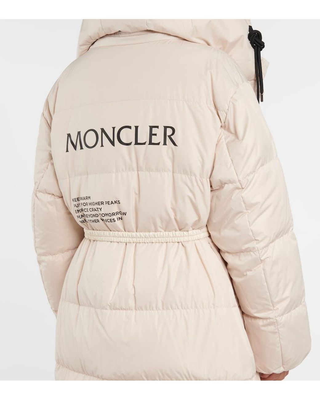 Moncler Natural Erysimum Hooded Down Coat