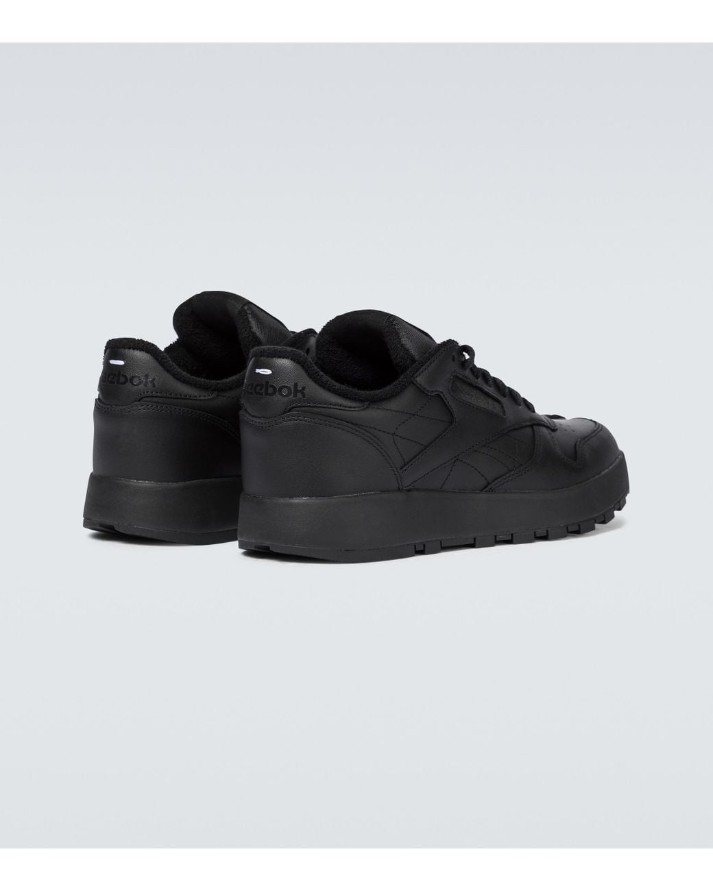 Maison Margiela X Reebok Classic Leather Tabi Sneakers in Black