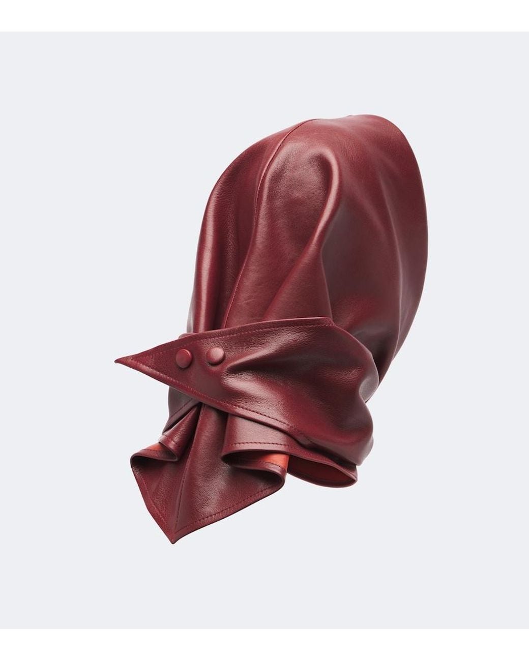 Arma Red Leather Hood
