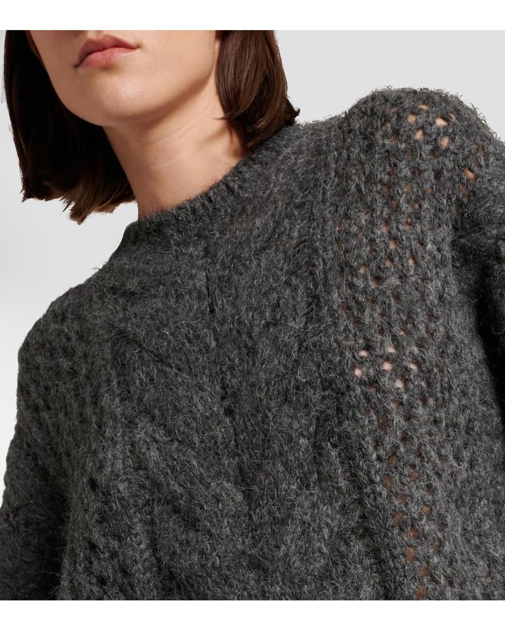 Jersey En Mezcla De Alpaca Brunello Cucinelli de color Black