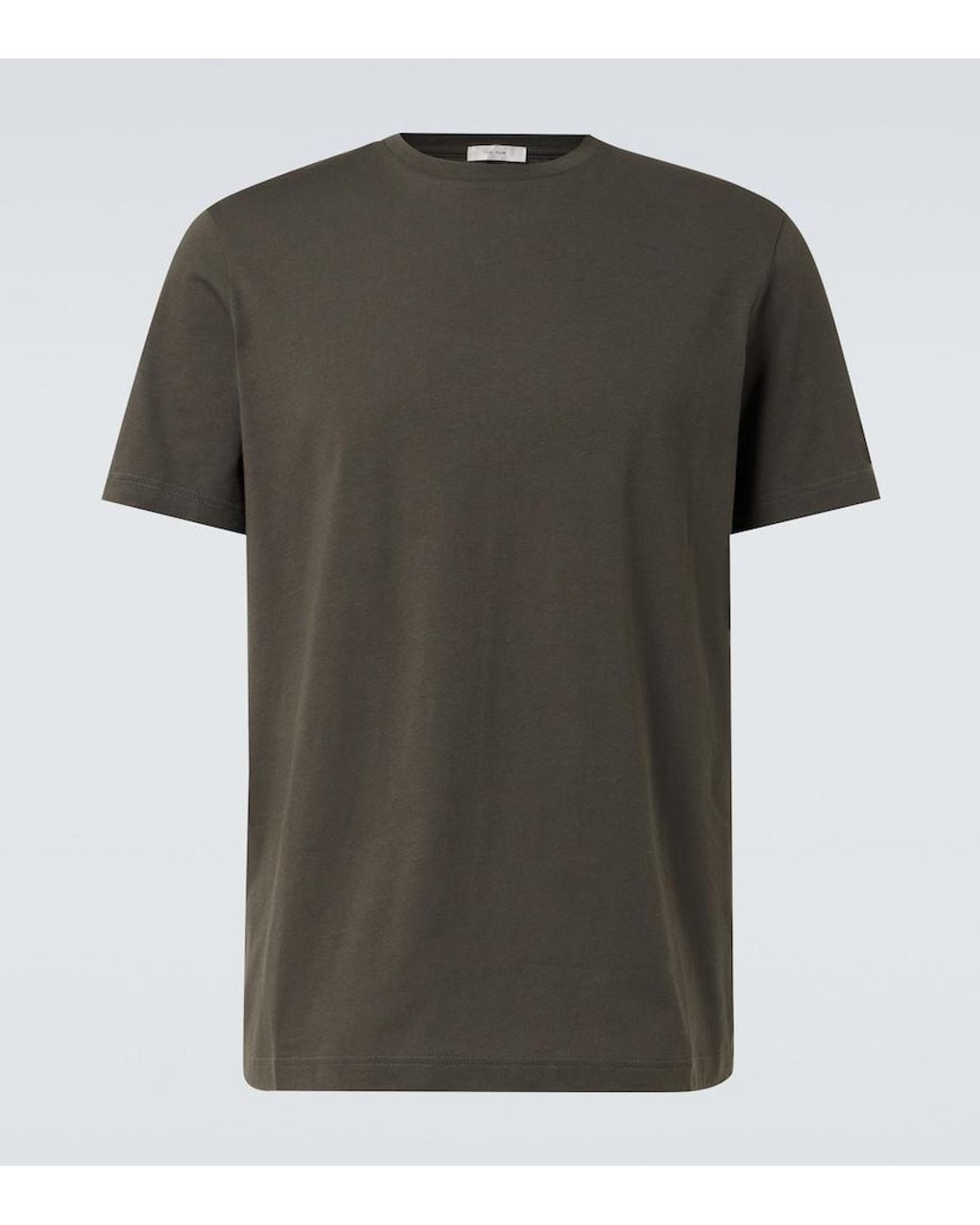 The Row Green Luke Cotton Jersey T-Shirt for men