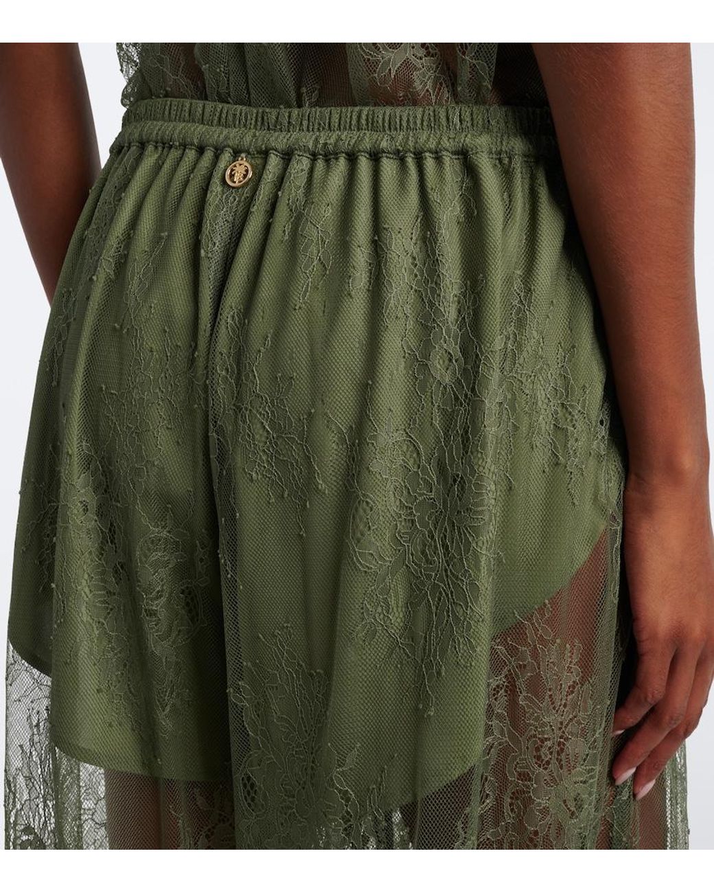 Bananhot Gray Kendall Lace Balloon Pants