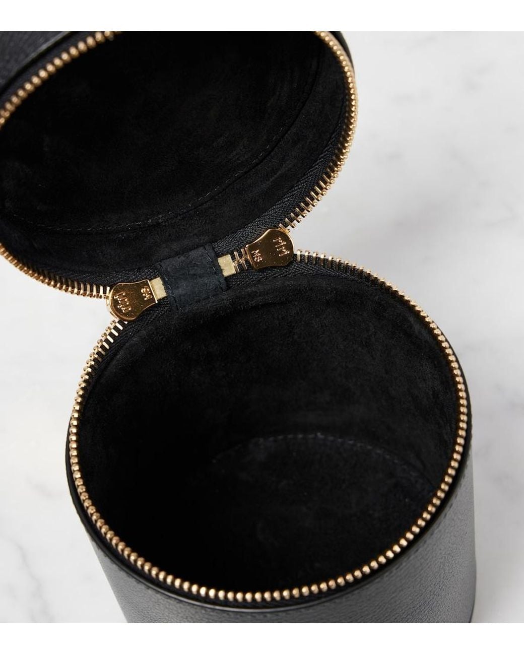 Alaïa Black Cube Mini Leather Vanity Bag