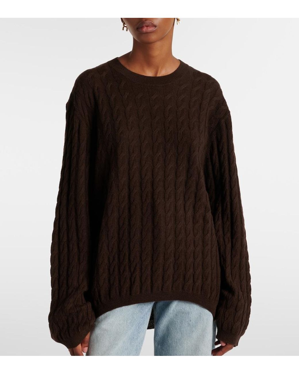 Jardin Des Orangers Brown Wool And Cashmere Sweater
