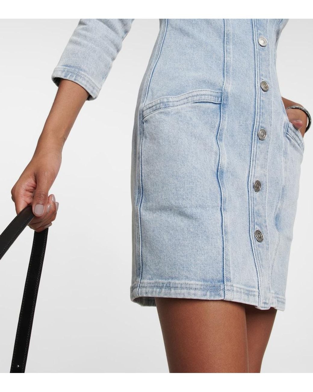 Isabel Marant Blue Vona Denim Minidress