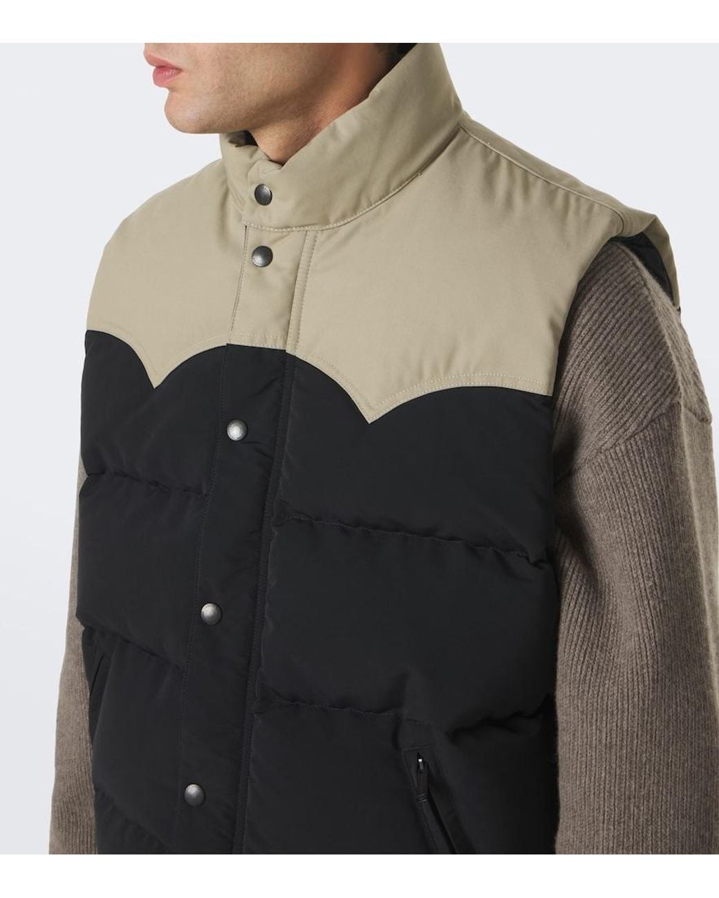Canada Goose Black Douglas Cotton-Blend Down Vest for men