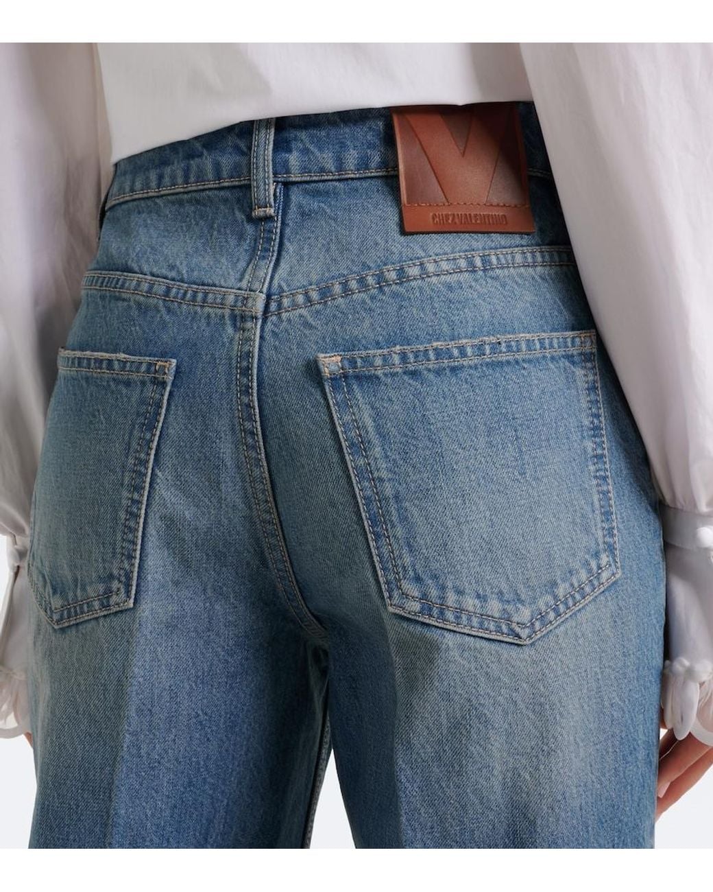Valentino Blue Straight Jeans