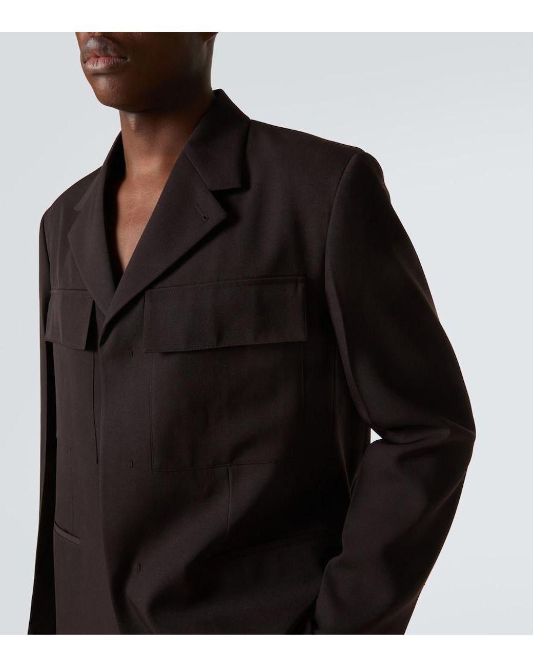 Jil Sander Black Wool Jacket for men