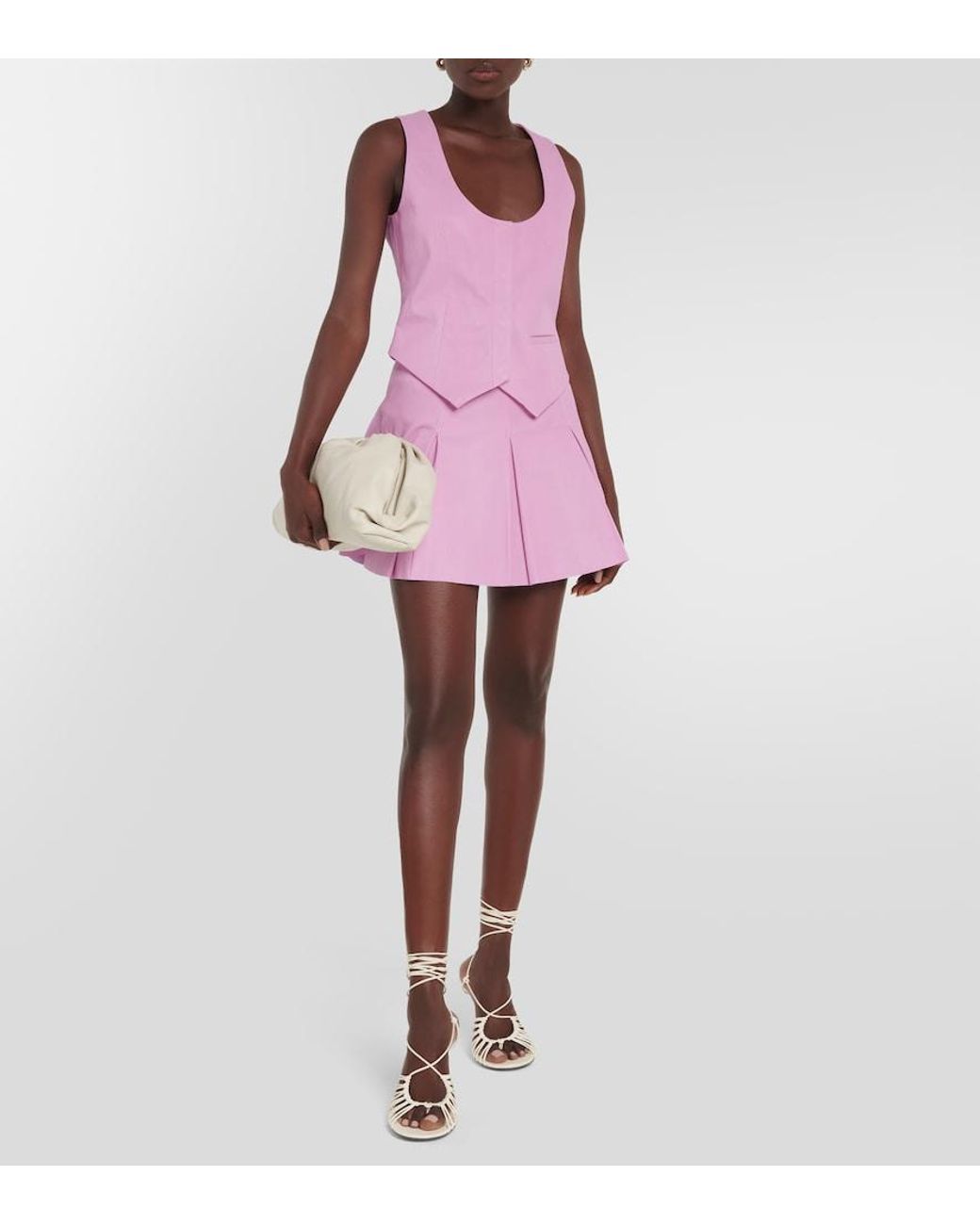 Stouls Pink Adrian Leather Vest