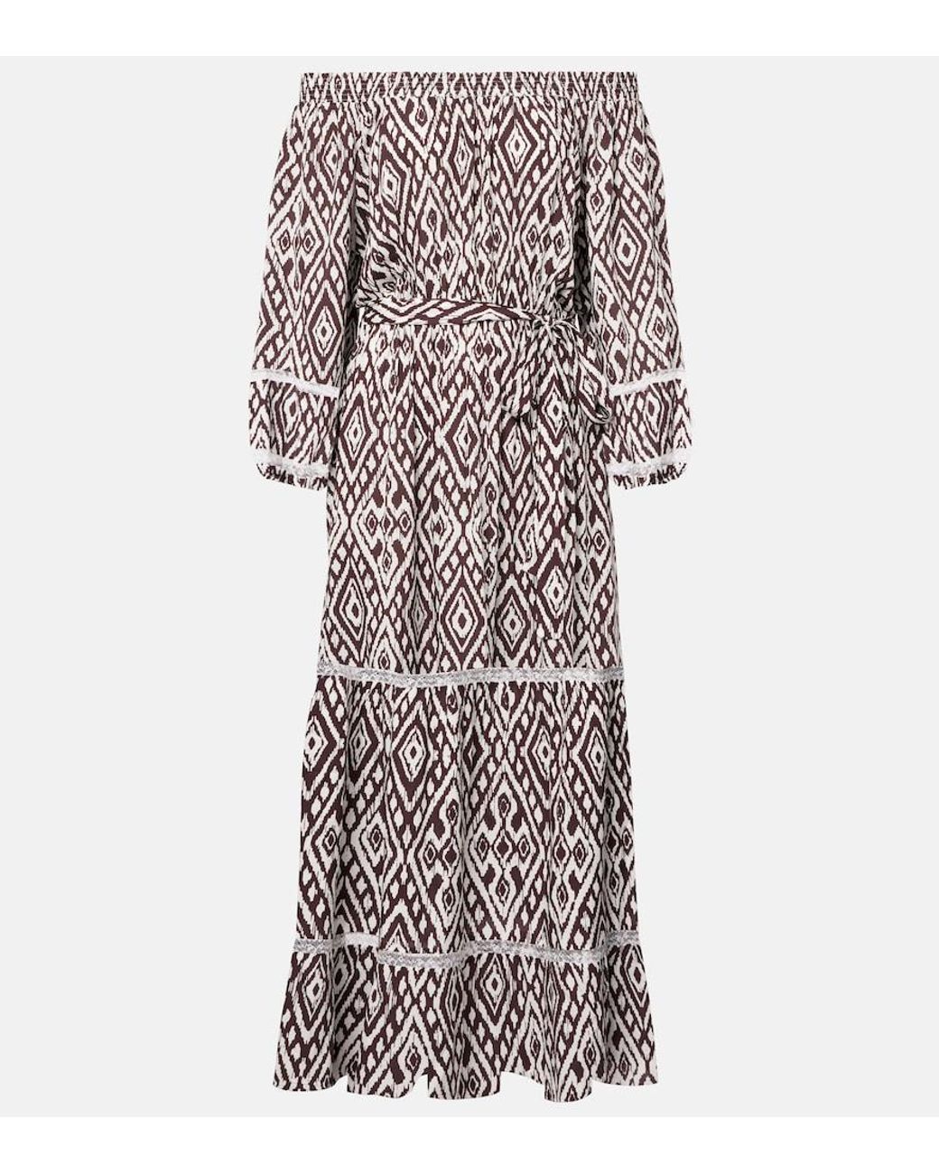 Robe Midi Eclipse Imprimee Melissa Odabash en coloris Purple