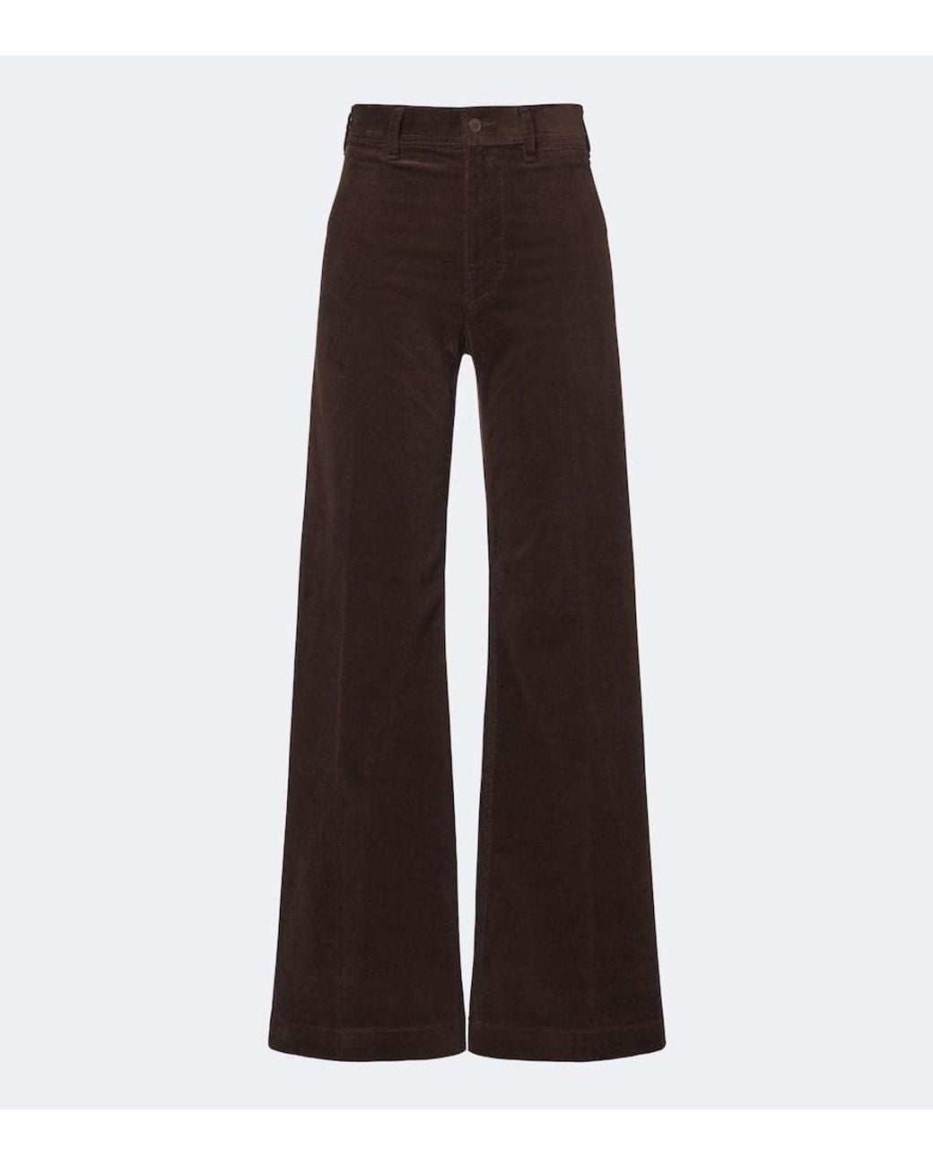 Polo Ralph Lauren Brown Cotton Corduroy Flared Pants