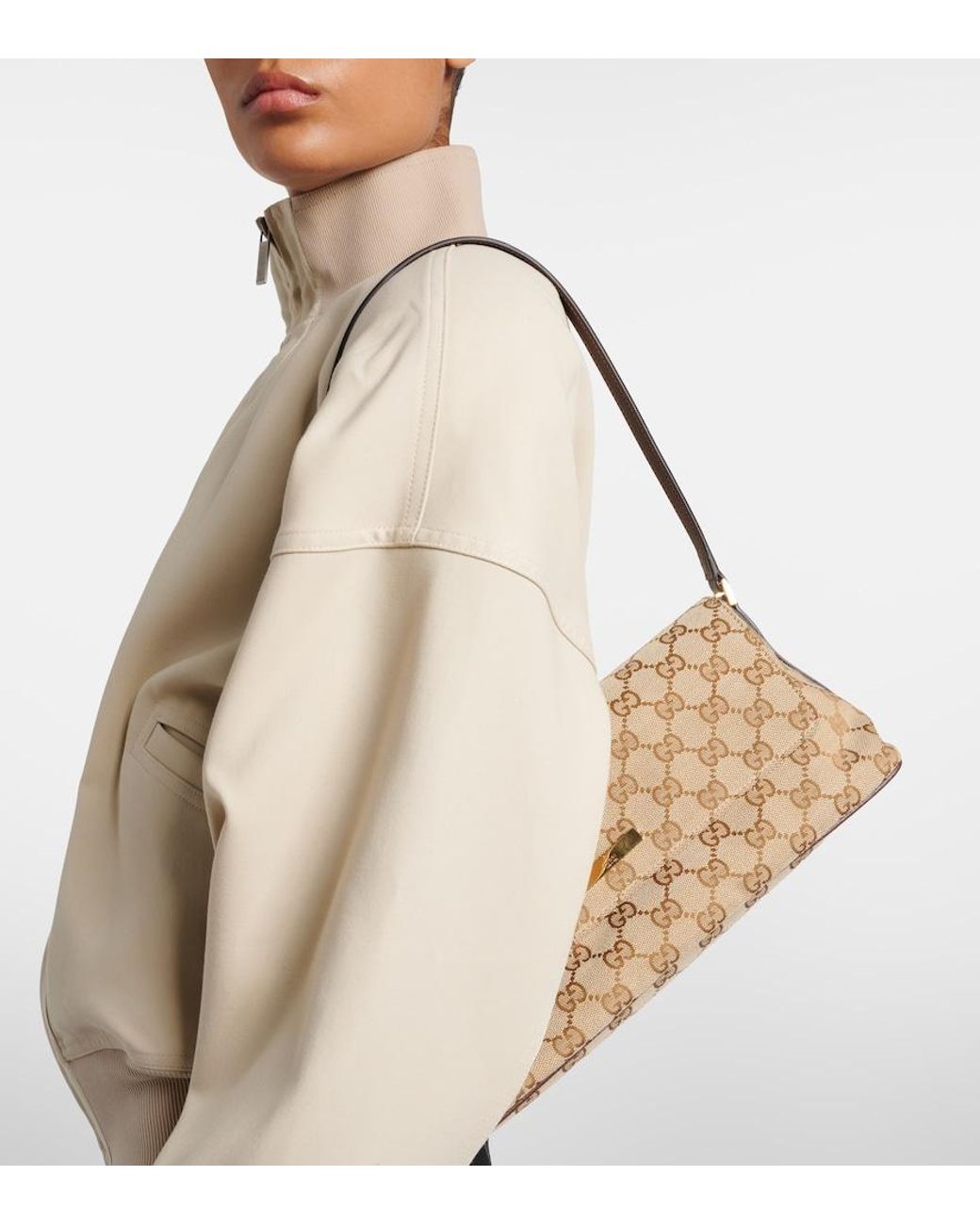 Gucci Metallic Madison Medium Gg Canvas Shoulder Bag