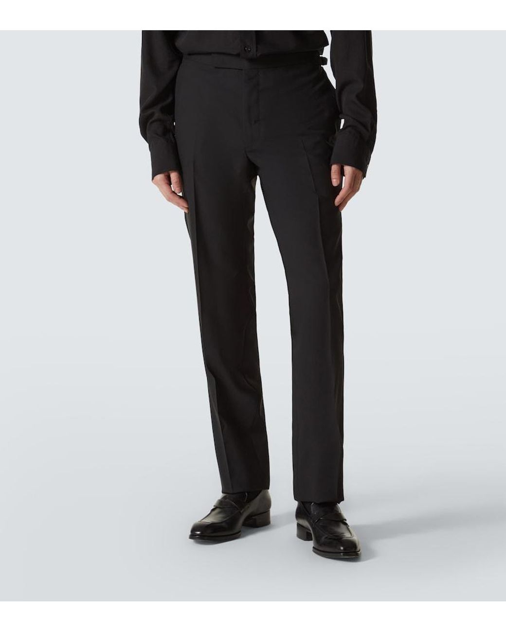Tom Ford Black Shelton Wool Suit for men