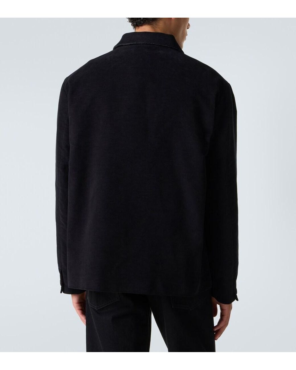 The Row Black Kian Cotton Jacket for men