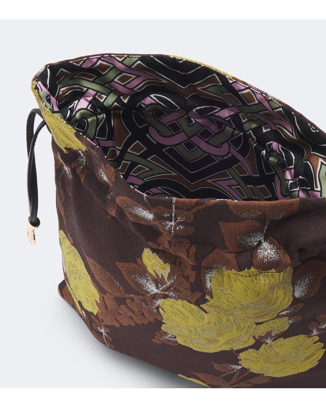 LaDoubleJ Multicolor Devon Floral Jacquard Pouch