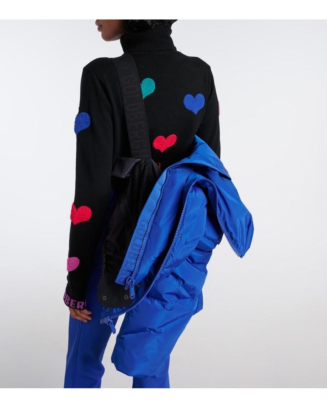 Goldbergh Blue Liora Quilted Down Ski Jacket