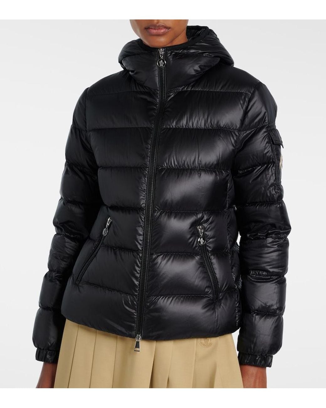 Moncler Black Glesse Down Jacket