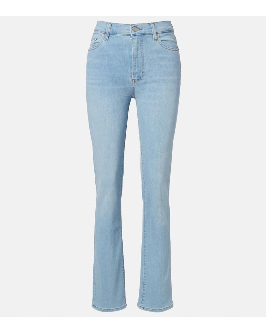 FRAME Blue Le Sleek Long Straight Jeans