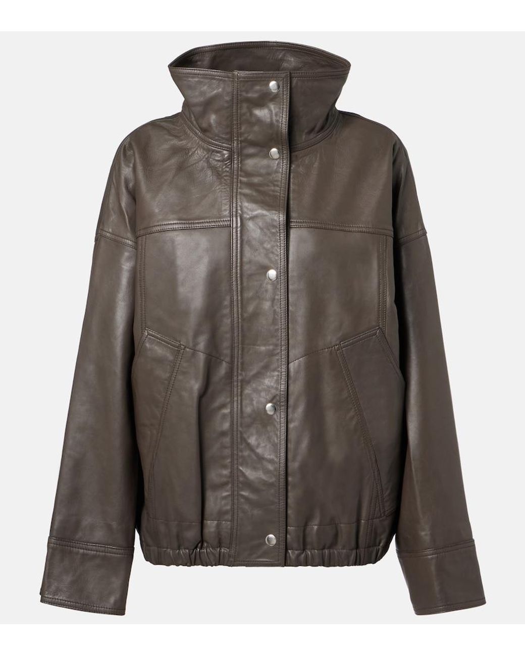 Rohe Brown Leather Jacket