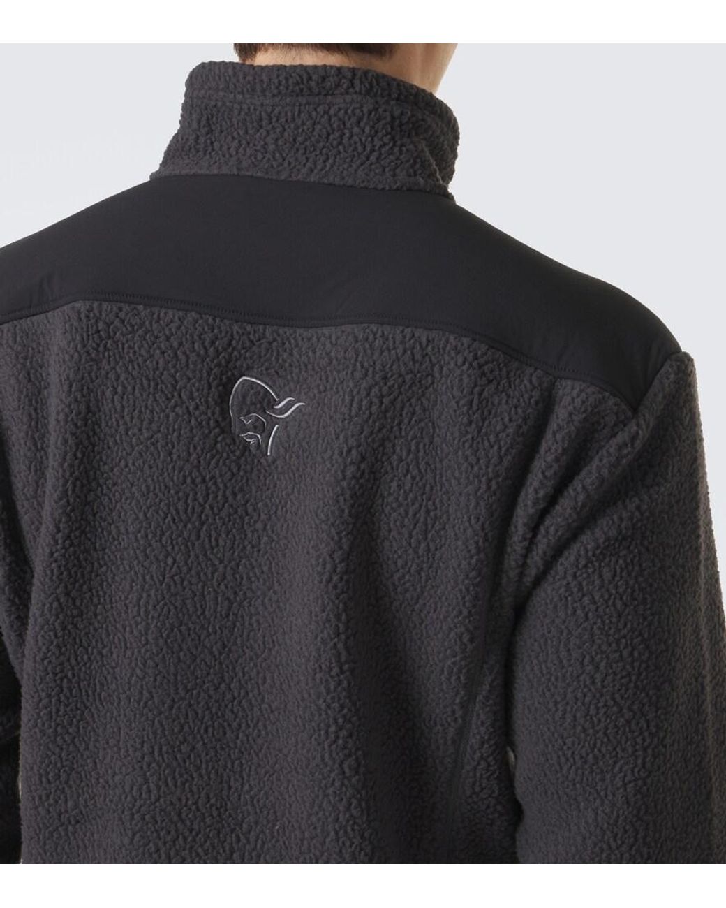 Norrona Black Trollveggen Fleece Jacket for men
