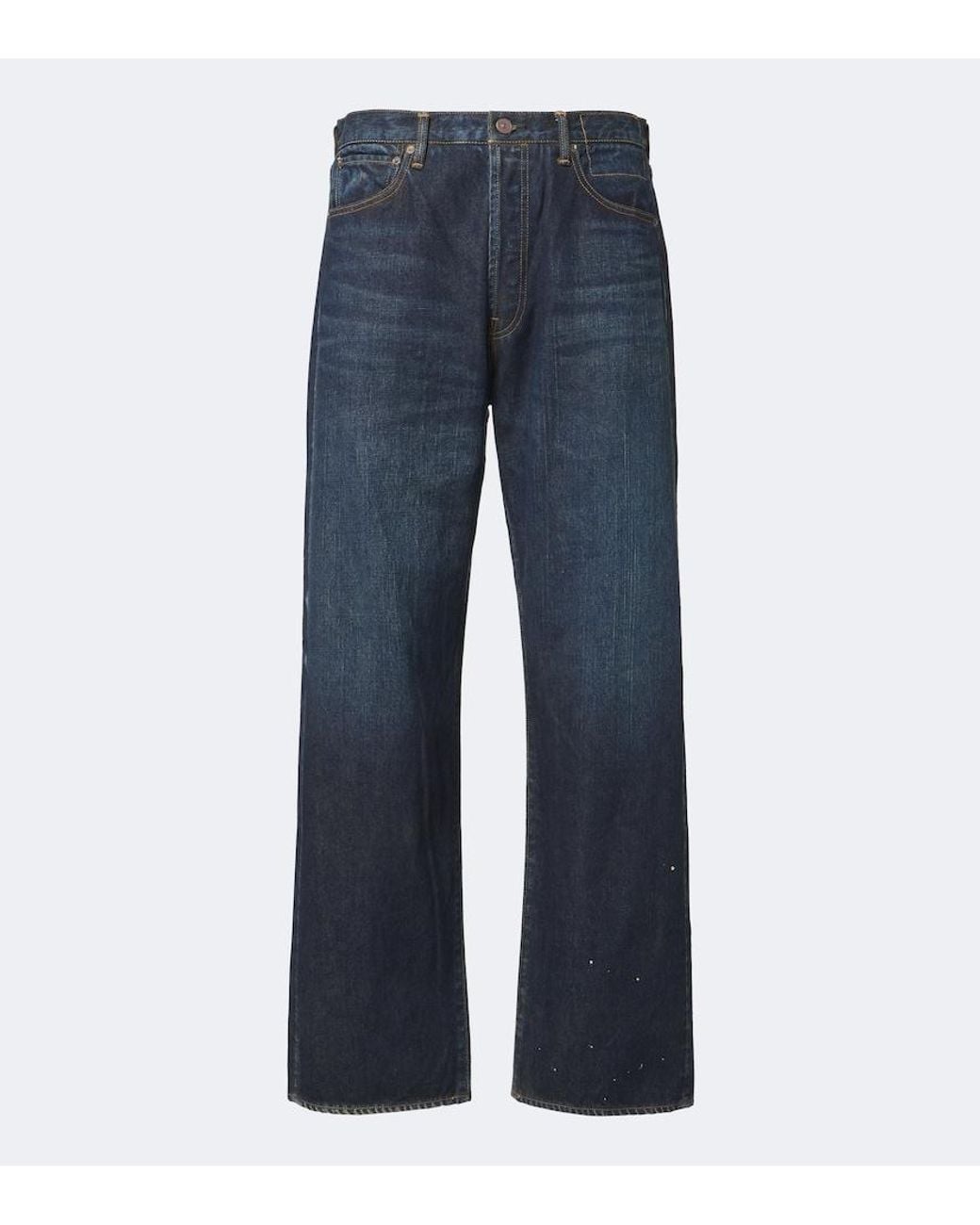 Visvim Blue Social Sculpture 01 Faded Wide-Leg Jeans for men