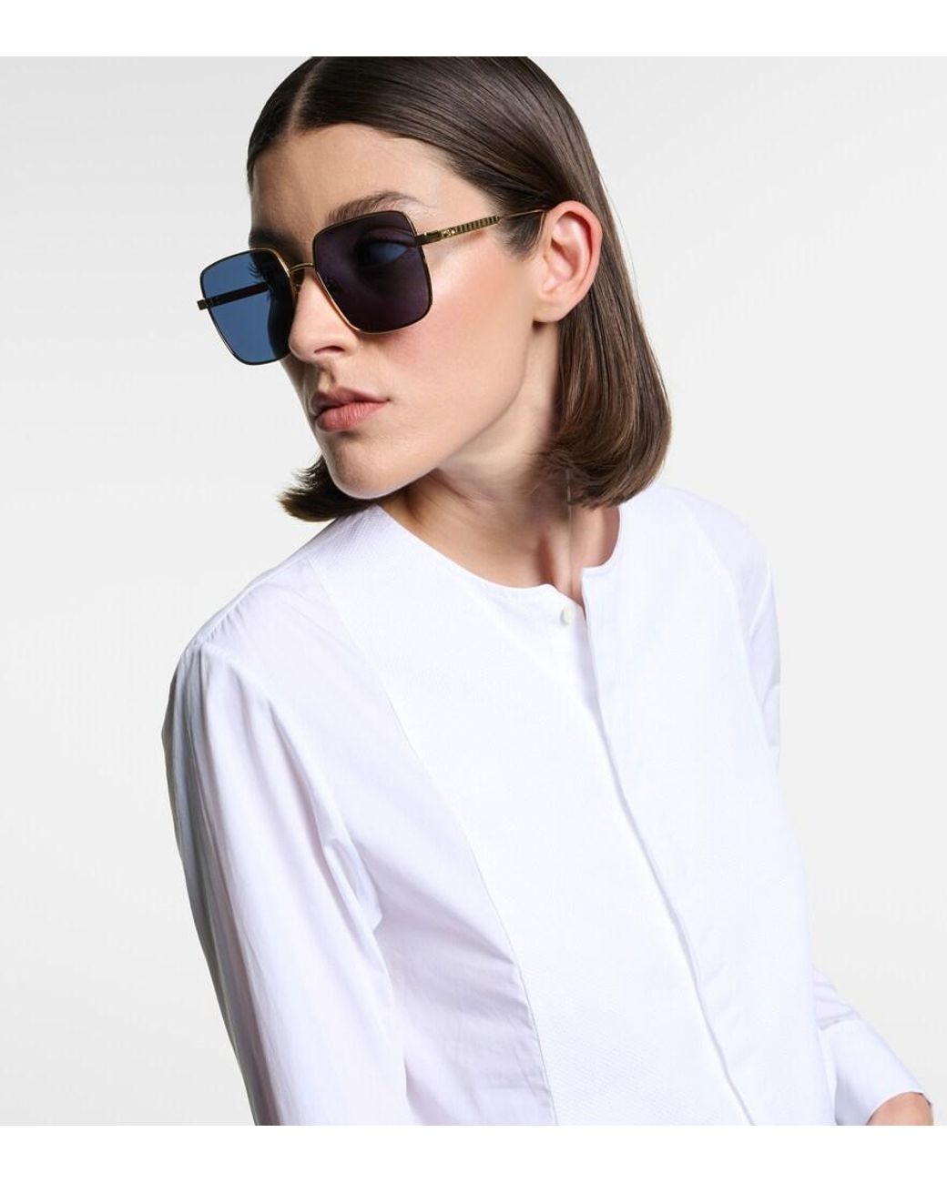 Dior Blue Diorcannage S1U Square Sunglasses