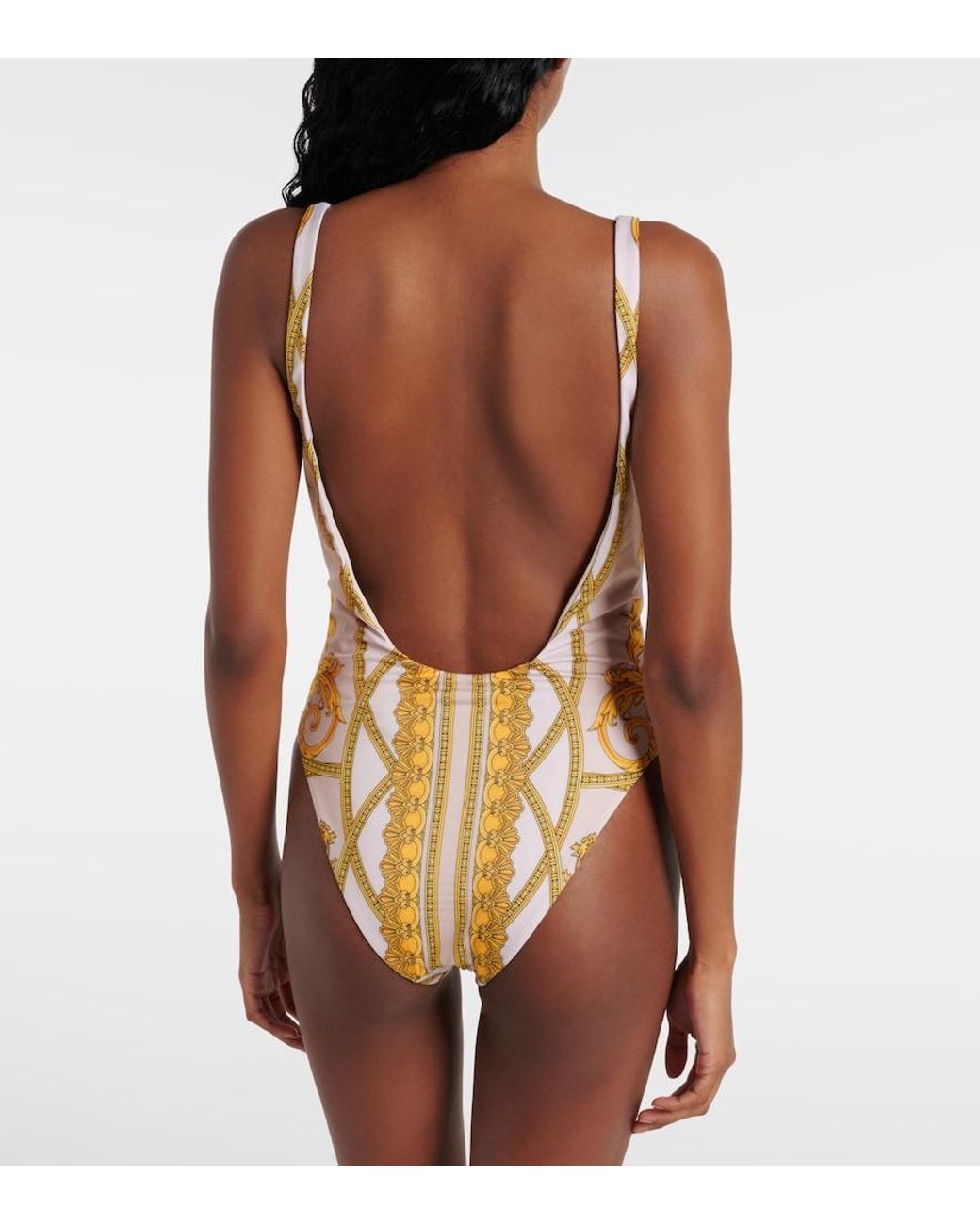 Versace Pink La Coupe Des Dieux Swimsuit