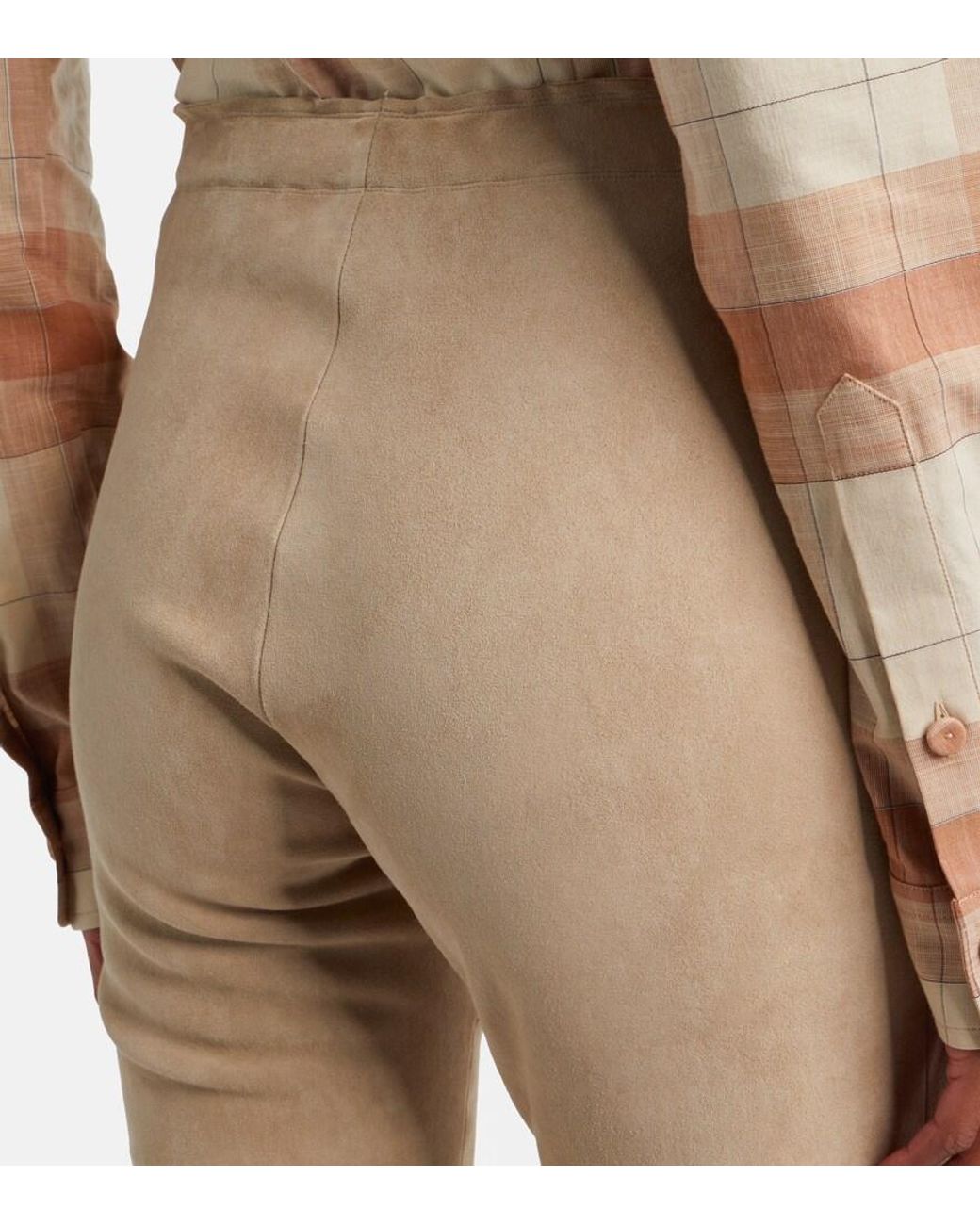 Stouls Natural Carolyn Suede Leggings