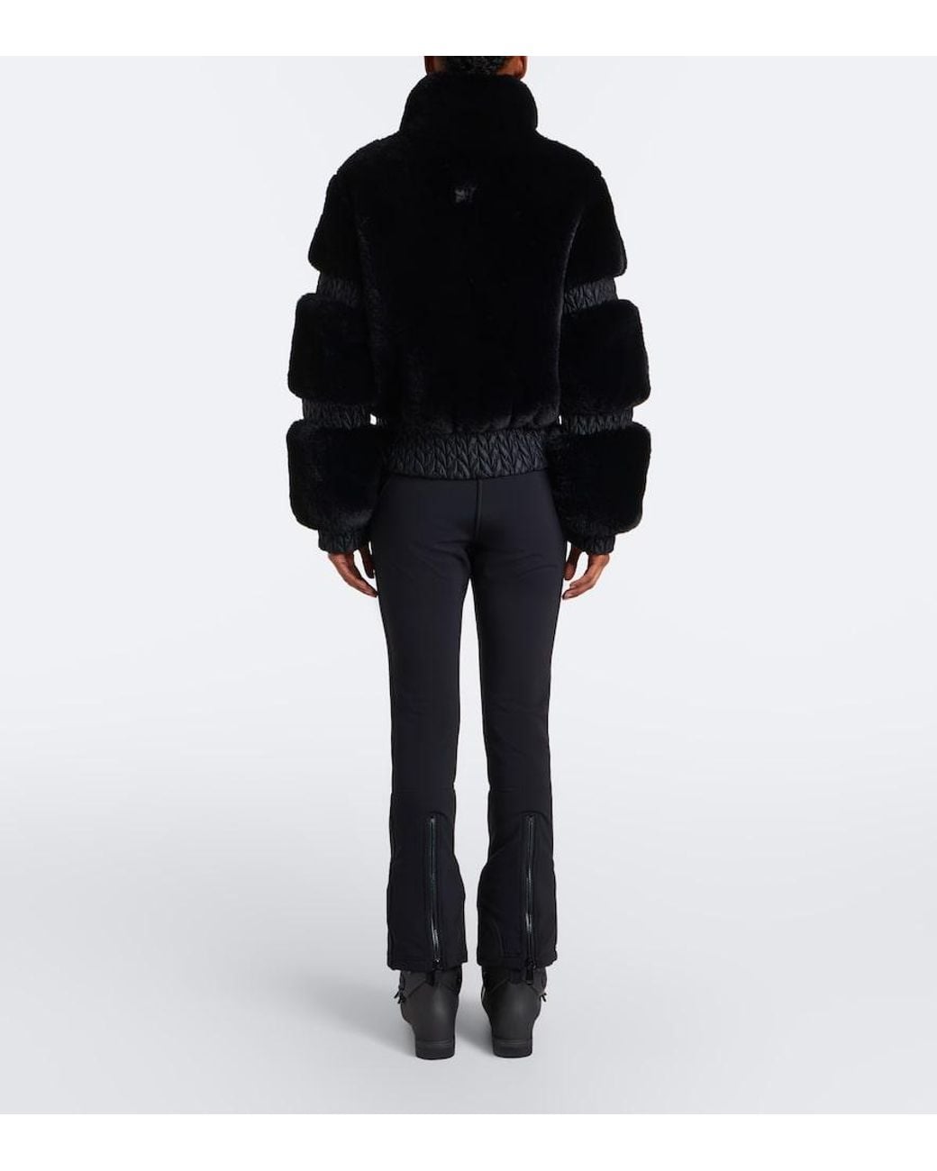 Goldbergh Black Furry Ski Jacket