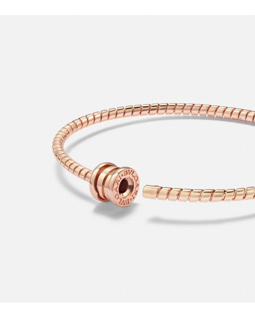 BVLGARI Metallic B.Zero1 Tubogas 18Kt Rose Bangle