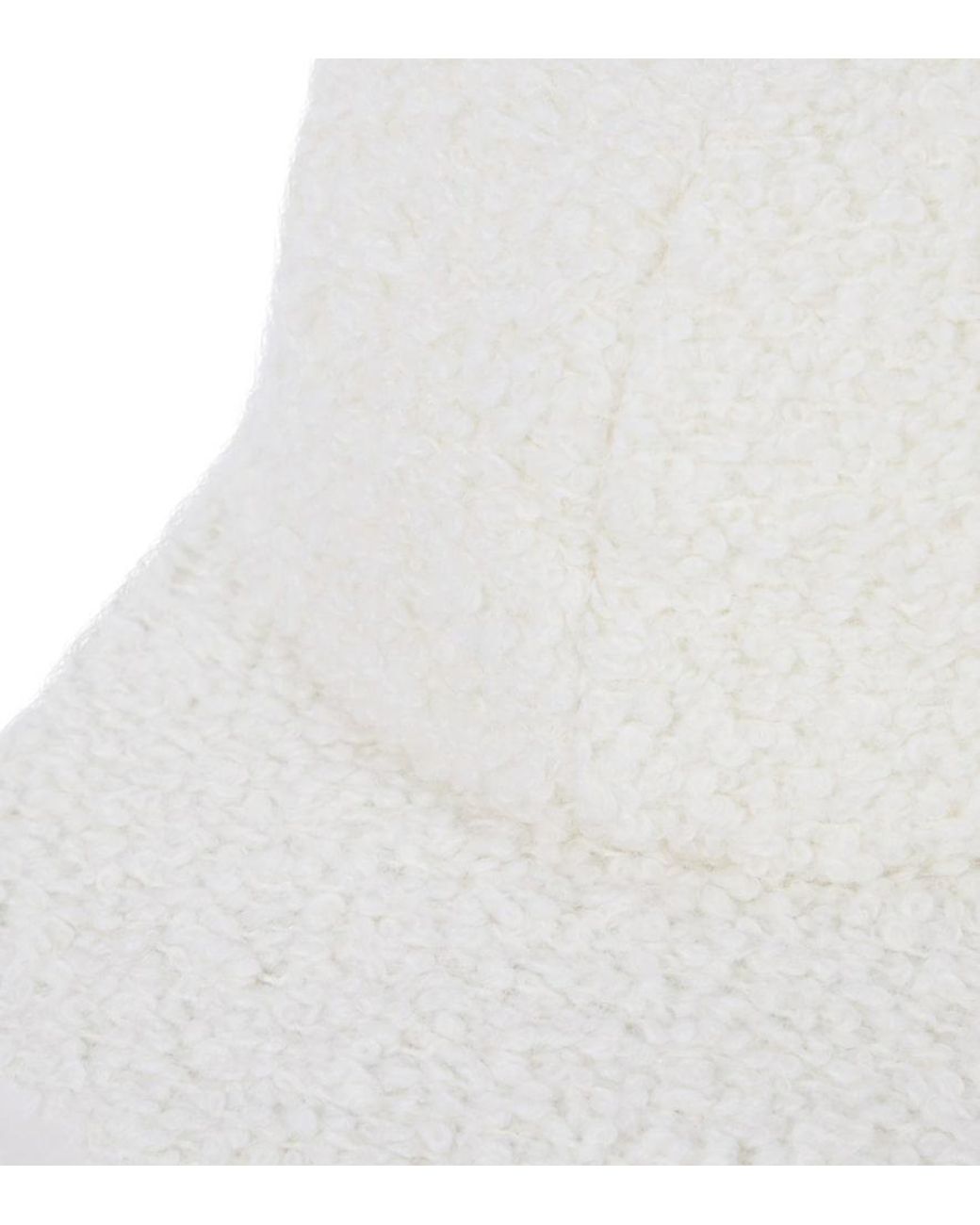 Gabriela Hearst White Boucle Baseball Cap