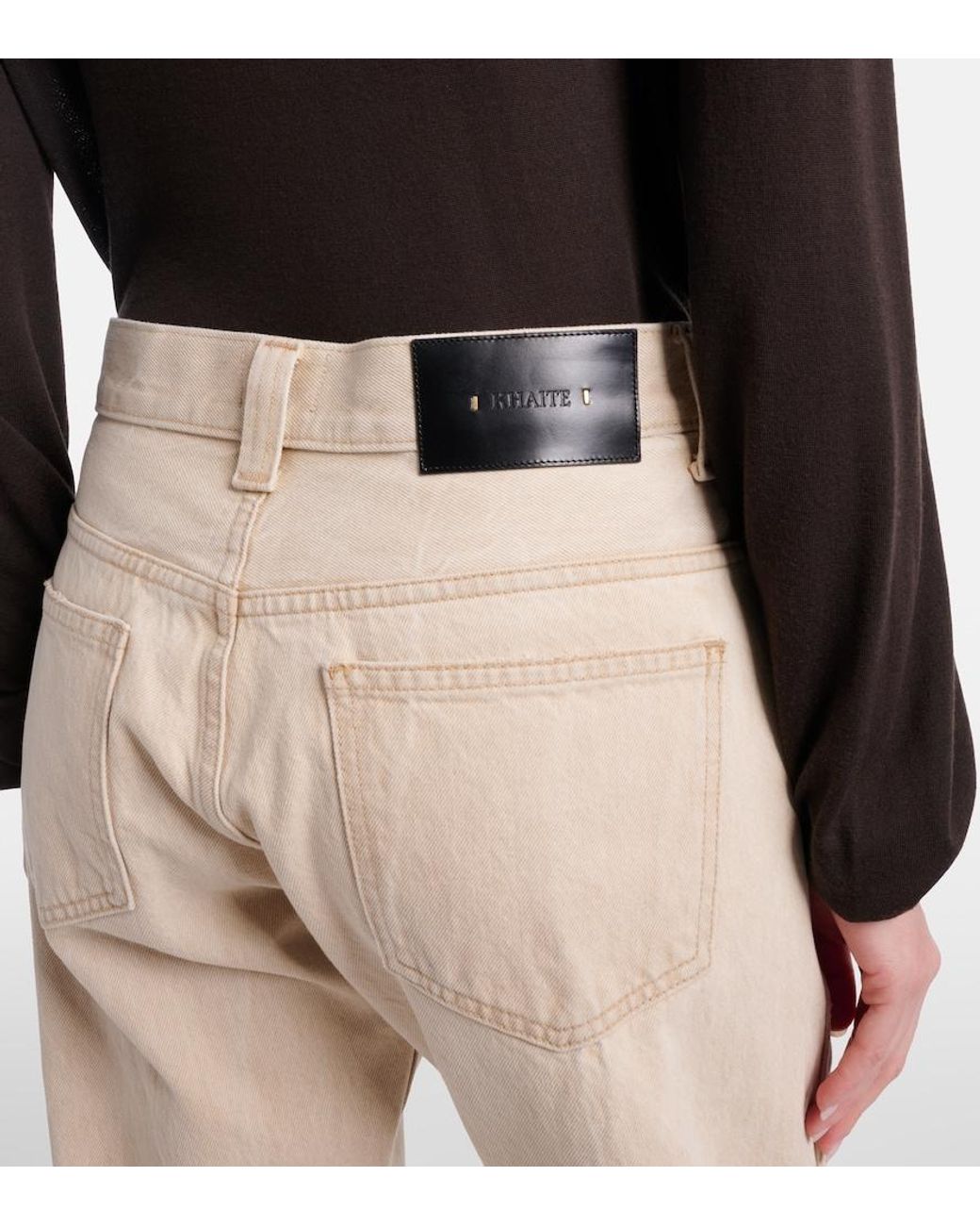 Khaite Natural Callum Straight Jeans