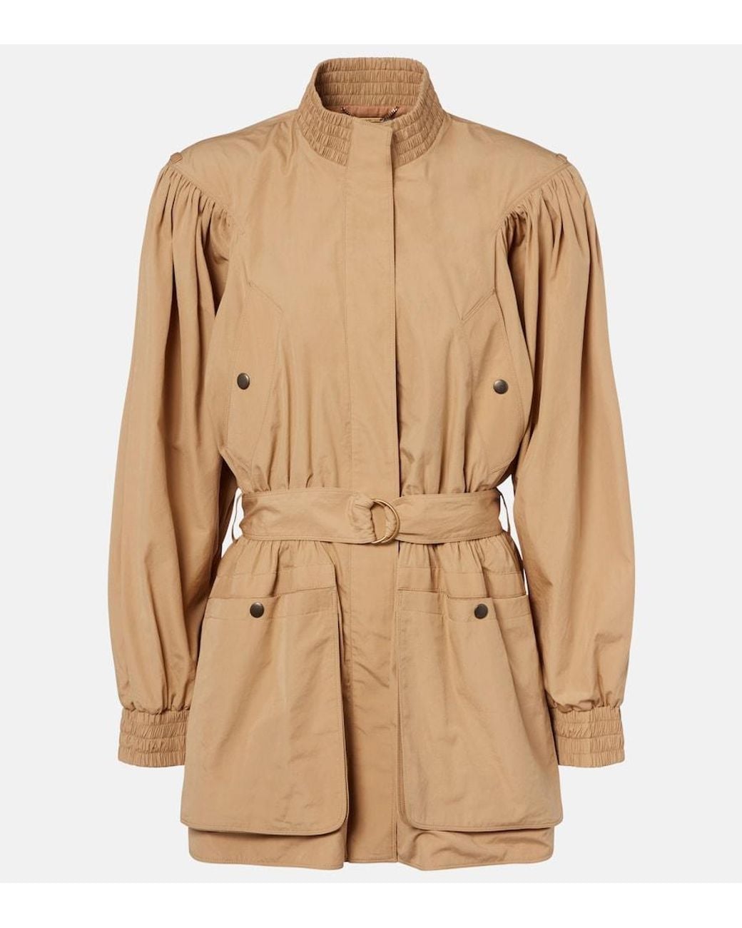 Chloé Natural Cotton Poplin Trench Coat