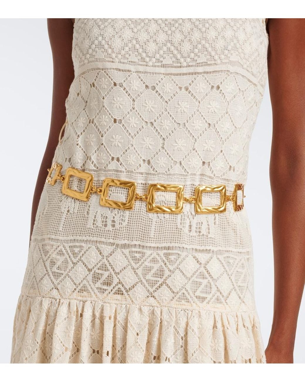 Zimmermann White Plated Chain Belt