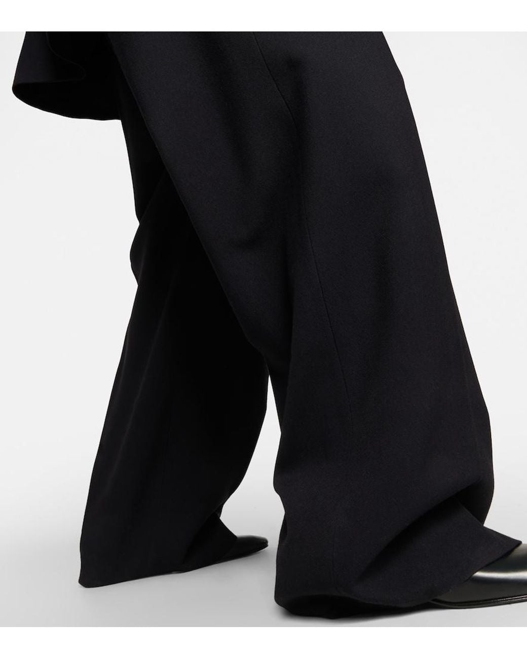 The Row Black Roan Wide-Leg Pants