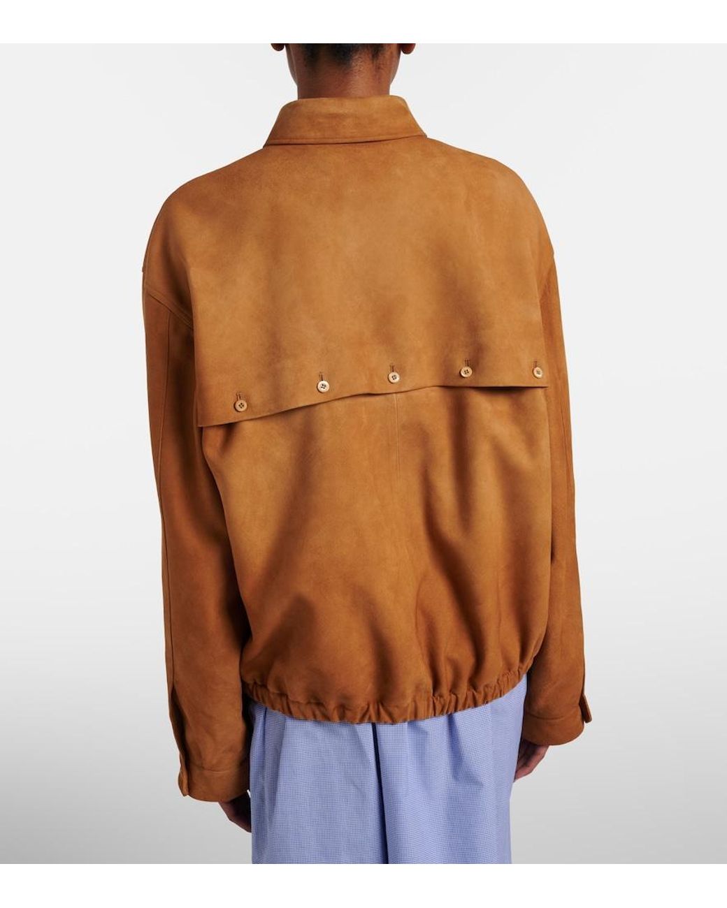 Miu Miu Brown Suede Blouson Jacket
