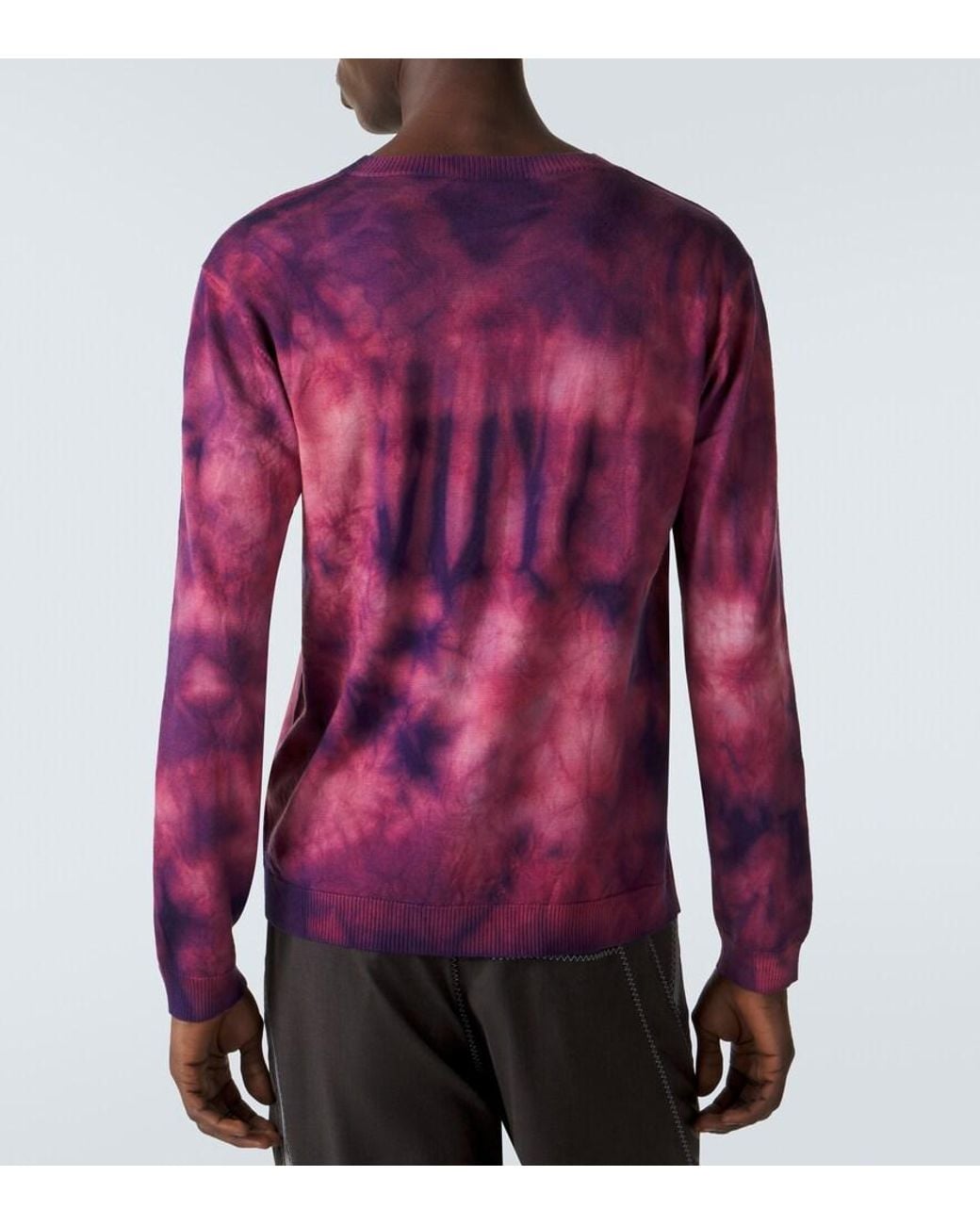 Kiko Kostadinov Purple Hatha Tie-Dye Wool Sweater for men
