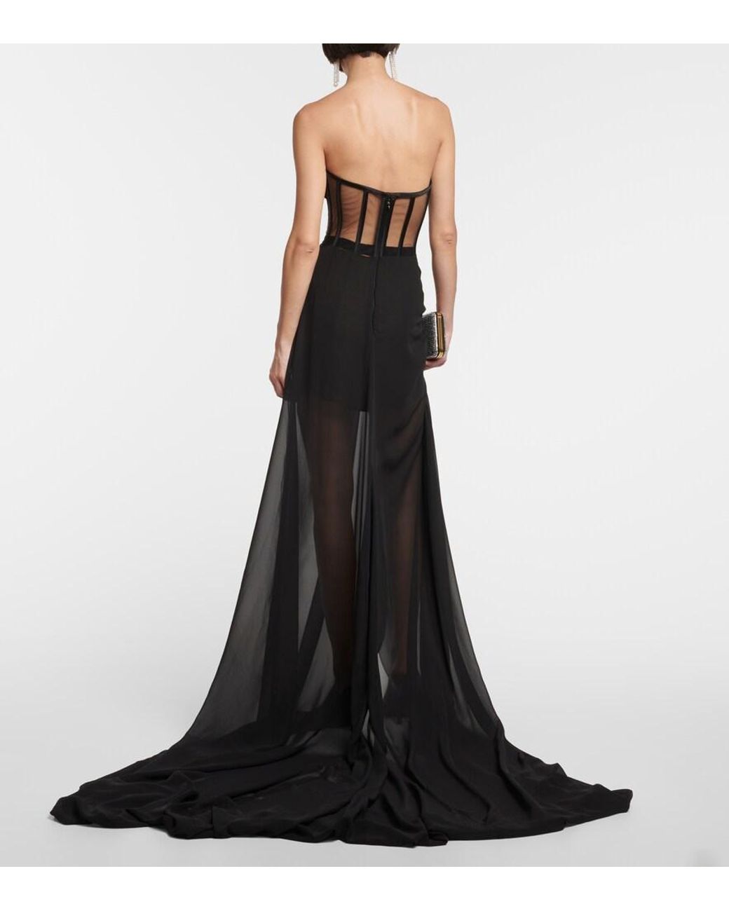 Monot Bustier Gown in Black | Lyst Monot Bustier Gown in Black | Lyst