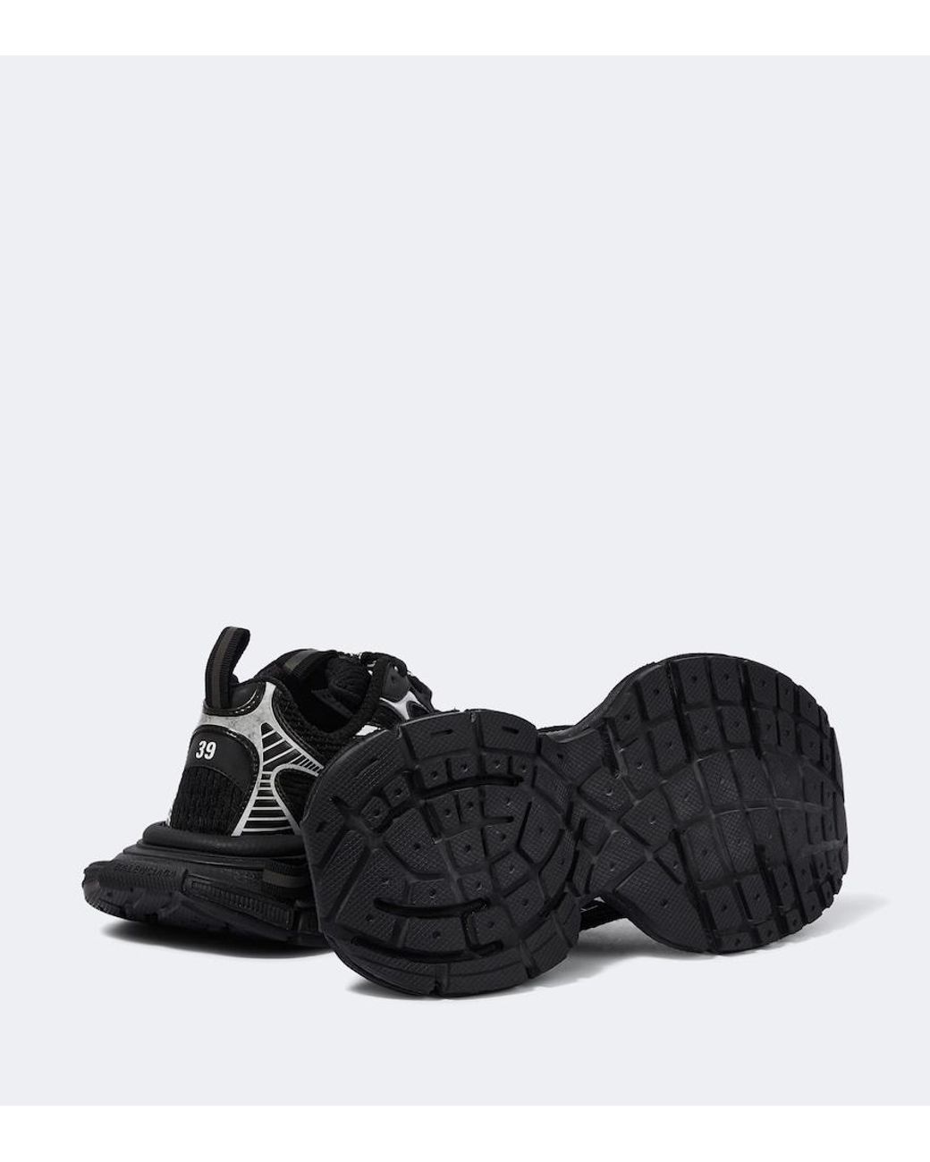 Balenciaga Black '3Xl' Low Top Sneakers With Logo Detail for men