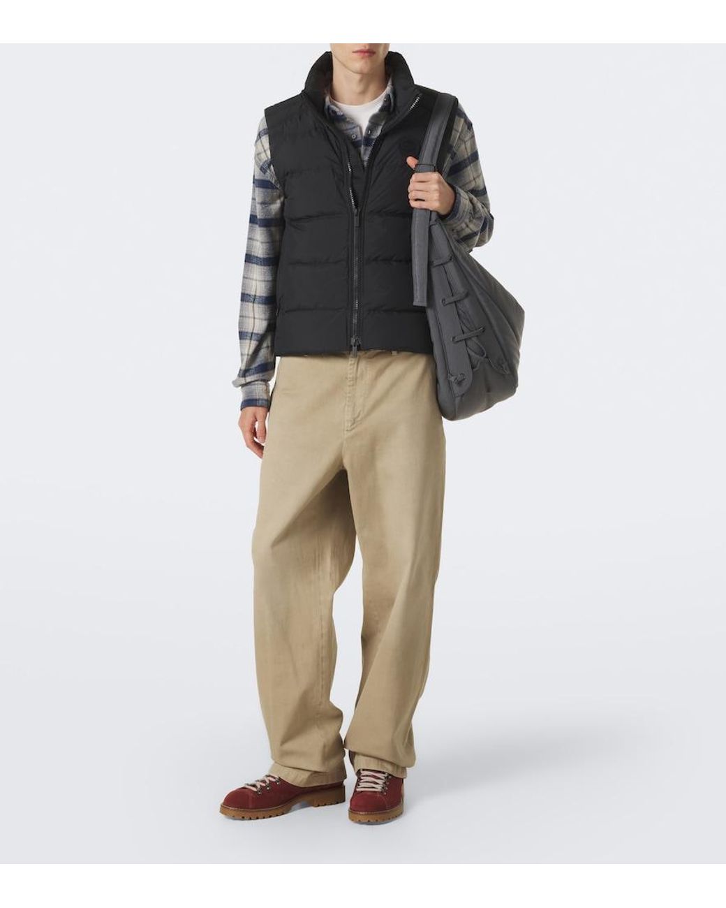 Canada Goose Black Crofton Enduraluxe Down Vest for men