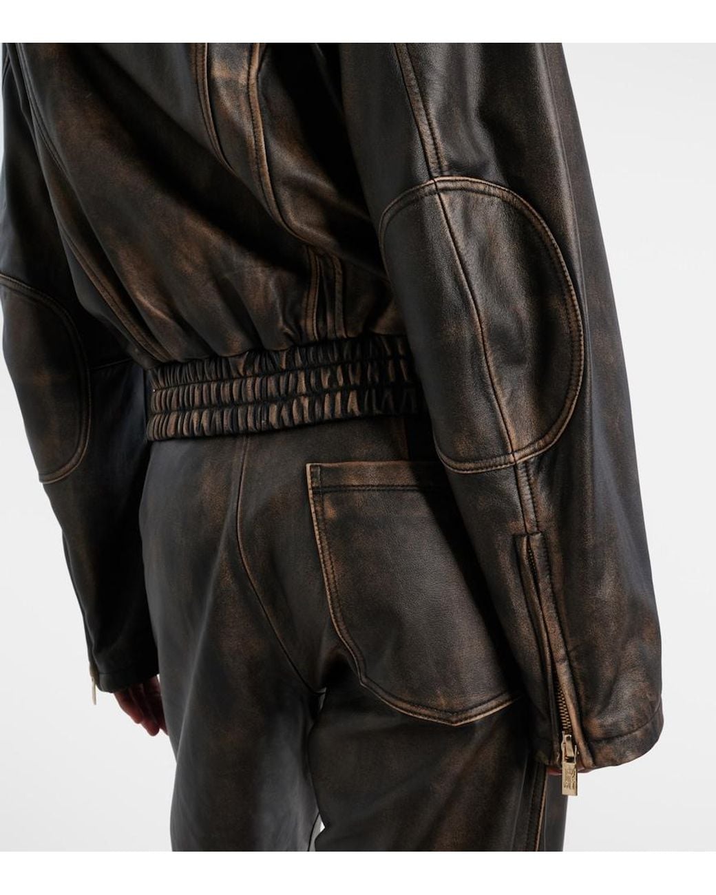 Chaqueta De Piel JACQUES WEI de color Black