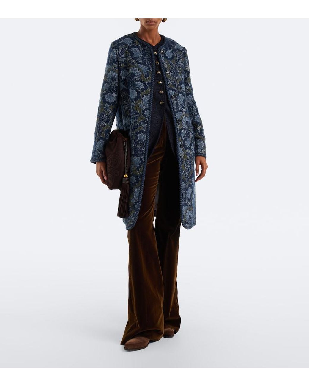 Chaleco De Mezcla De Lana Etro de color Blue