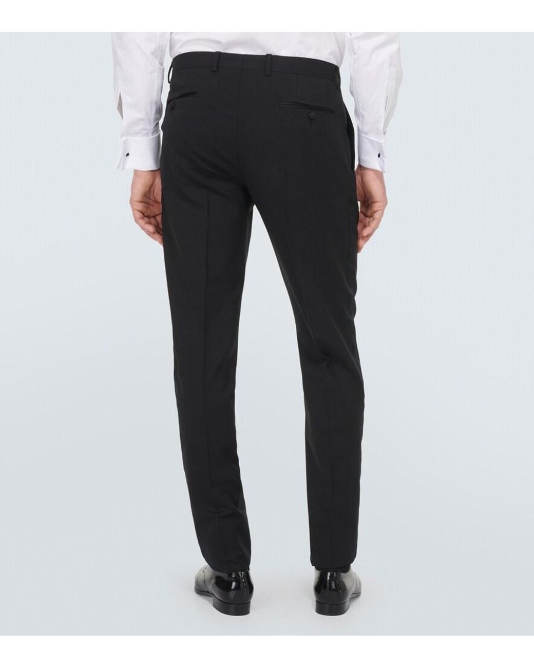 Dolce & Gabbana Black Wool-Blend Suit for men