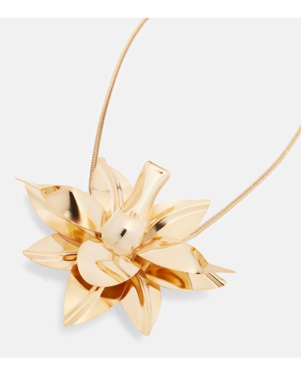 Rabanne Metallic Brass Necklace