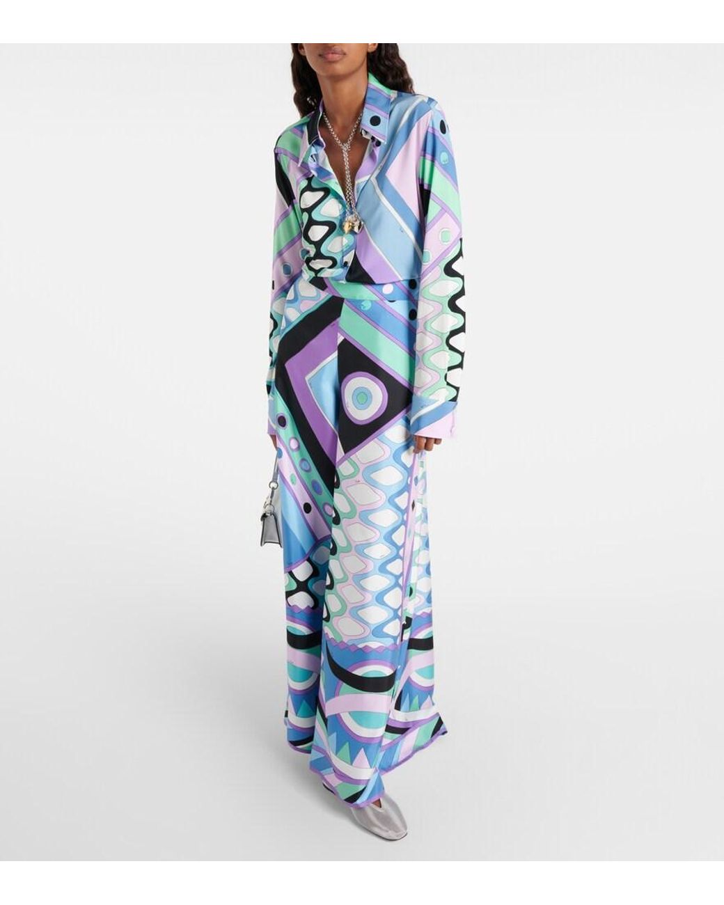 Emilio Pucci Blue Shirts