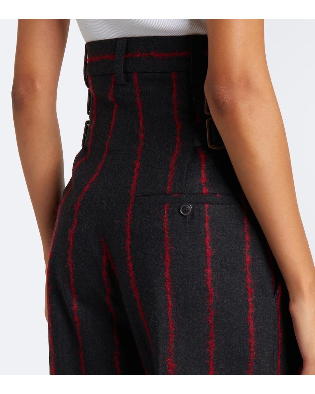 Vivienne Westwood Black Lauren Wool, Alpaca, And Mohair-Blend Pants