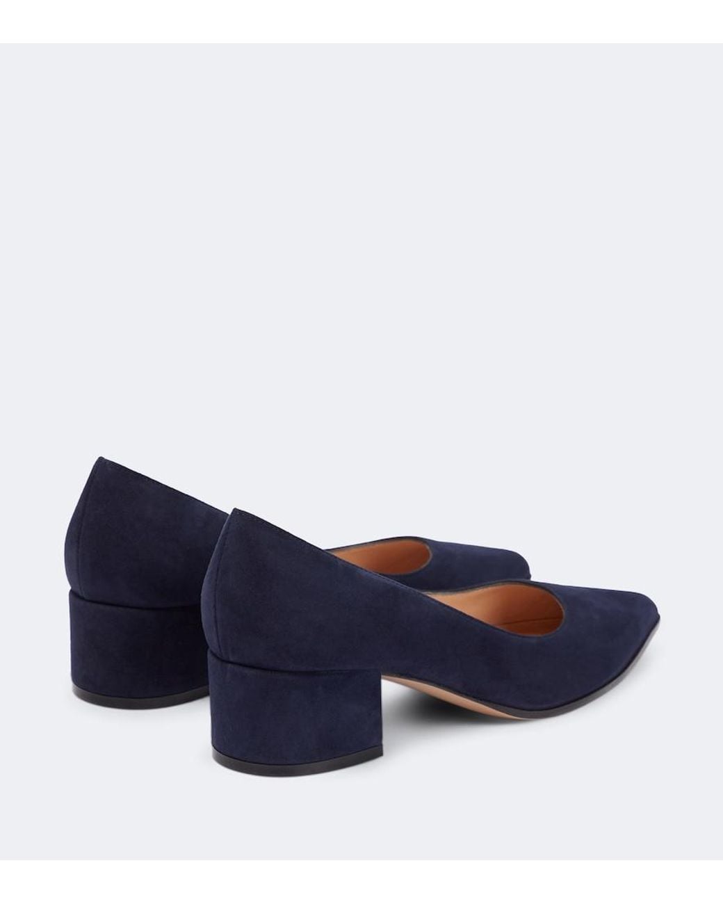 Gianvito Rossi Blue Piper Suede Pumps
