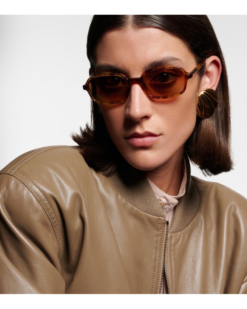 Chloé Brown Judy Rectangular Sunglasses