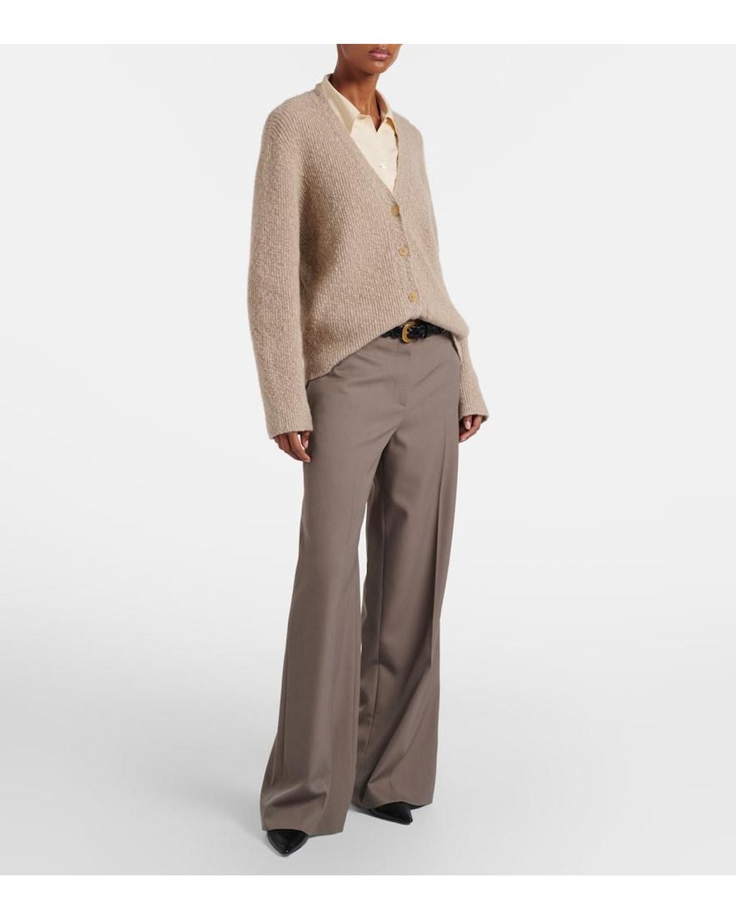 The Row Natural Naroch Cashmere Cardigan