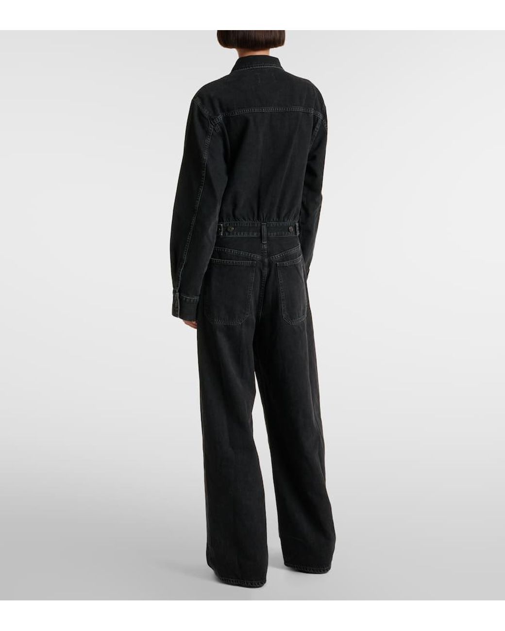 Agolde Black Jumpsuit Tane Aus Denim